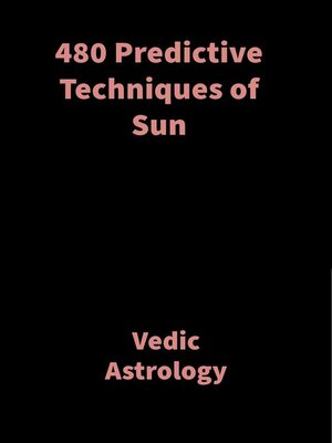 cover image of 480 Predictive Techniques of Sun